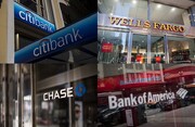 تنزل رتبه اعتباری چند بانک منطقه‌ای و افت ارزش سهام بانک‌های بزرگ آمریکا