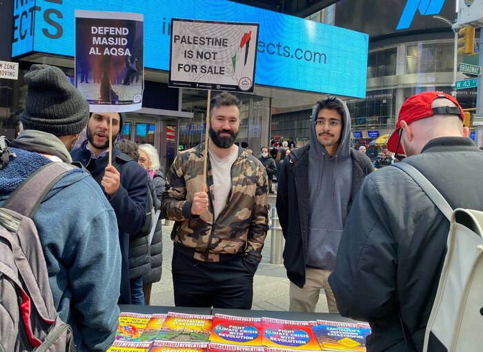 فریاد آزادی فلسطین در قلب منهتن نیویورک طنین انداز شد+ گزارش تصویری