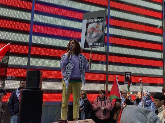 فریاد آزادی فلسطین در قلب منهتن نیویورک طنین انداز شد+ گزارش تصویری