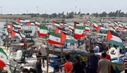 فیلم| خلیج فارس؛ رژه شناورهای بسیج مردمی در حمایت از انتفاضه فلسطین