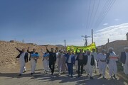شکوه راهپیمایی مرزنشینان خراسان جنوبی در روز قدس