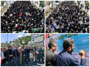 قرچکی ها با نام شهید میلاد حیدری در راهپیمایی روز قدس شرکت کردند