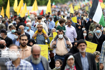 بزرگترین راهپیمایی مردم مازندران در حمایت از انتفاضه فلسطین آغاز شد