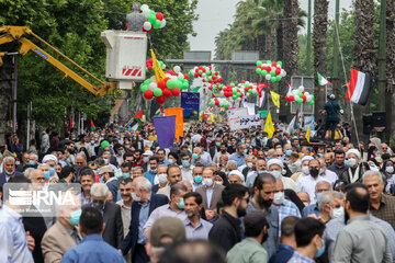 شکوه وحدت اسلامی در راهپیمایی روز قدس در گیلان جلوه‌گر شد