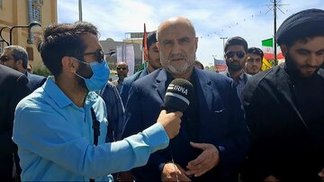 حضوری بوشهری‌ها در راهپیمایی روز جهانی قدس چشمگیر بود