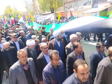 Las marchas del Día Mundial de Al-Quds en Shahr-e Kord
