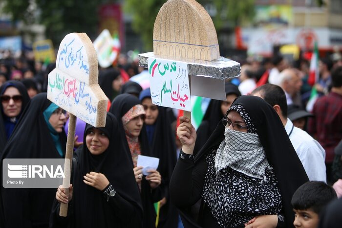 بزرگترین راهپیمایی مردم مازندران در حمایت از انتفاضه فلسطین آغاز شد