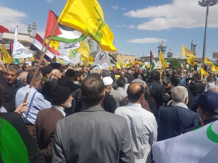 راهپیمایی دشمنشکن روز قدس در قم آغاز شد