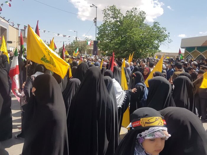 راهپیمایی دشمنشکن روز قدس در قم آغاز شد