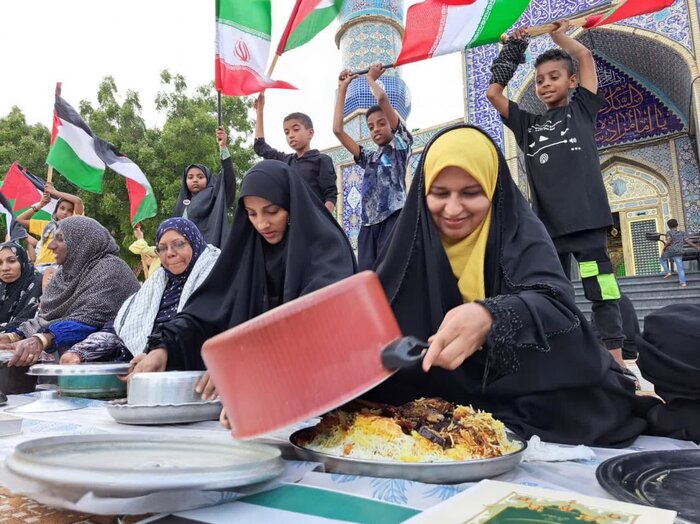 دومین پویش مقلوبه در حمایت از مردم فلسطین در قشم برگزار شد