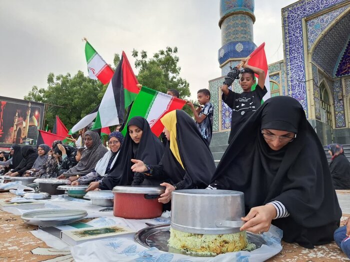 دومین پویش مقلوبه در حمایت از مردم فلسطین در قشم برگزار شد