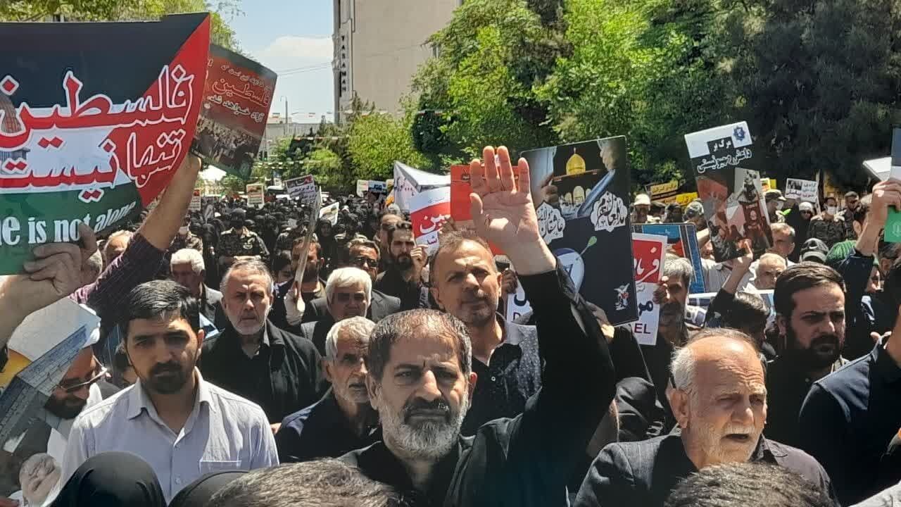 راهپیمایی روز قدس در کاشان برگزار شد