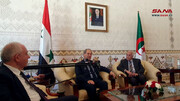 وزیر خارجه سوریه وارد الجزایر شد