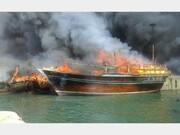 آتش‌سوزی شناورهای بندر نخل تقی عسلویه مهار شد