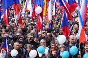 مردم جمهوری چک در اعتراض به مشکلات اقتصادی و توجه دولت به اوکراین تظاهرات کردند