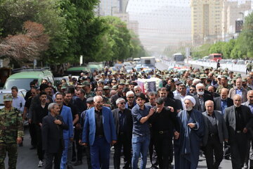 پیکر یک جانباز شهید در مشهد تشییع و تدفین شد
