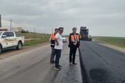 آسفالت جاده چشمه چاهی - سفیدخانی در سیروان آغاز شد