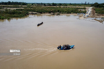 درخواست مردم عنافچه خوزستان برای راه اندازی مجدد پل شناور