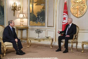 ازسرگیری روابط برادرانه؛ محور رایزنی المقداد و رئیس جمهور تونس