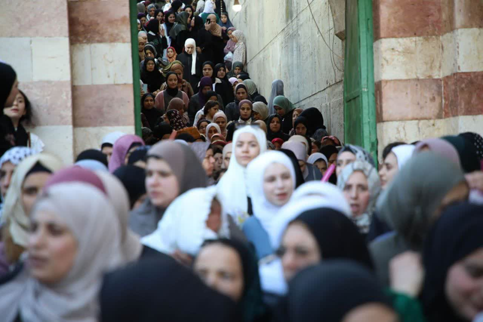 ۱۲۰ هزار نفری نماز عید فطر را در مسجد الاقصی اقامه کردند + عکس و فیلم