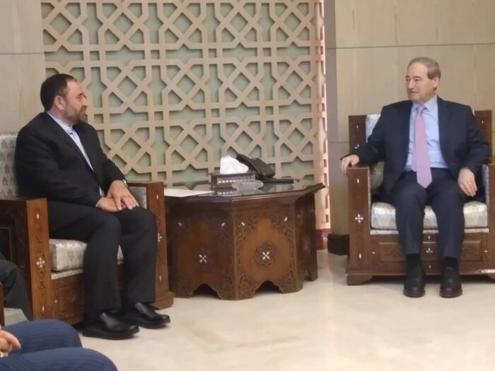 سفیر جدید ایران در سوریه رونوشت استوارنامه خود را تقدیم فیصل المقداد کرد