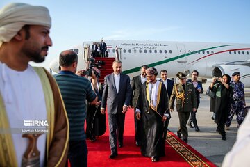 Le ministre iranien des Affaires étrangères Hossein AmirAbdollahian en visite dans la capitale omanaise