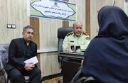 برپایی میز خدمت پلیس در حاشیه سفر رییس جمهور به خوزستان