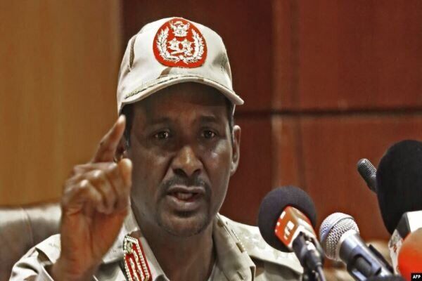 حمیدتی: نیروهای واکنش سریع سودان تا پایان «کودتا» حضور خواهند داشت