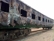 آتش سوزی در قطار مسافربری در پاکستان ۸ کشته برجای گذاشت