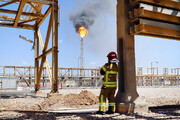 Refinería de gas “Hovizeh” en el Golfo Pérsico