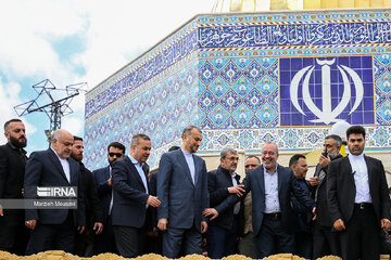 Iran FM visits Lebanon's Maroun El Ras near border with Israel