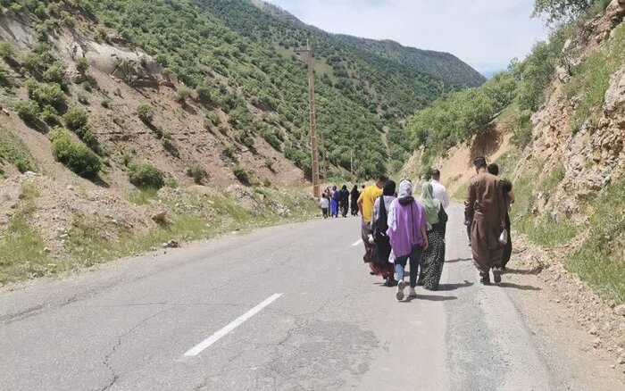 از کرمانشاه تا «باینگان» همراه با نوای دف‌نوازان