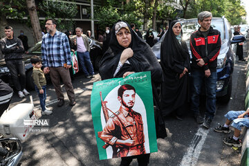 Funeral ceremony of an Iranian war-time soldier buried after 39 yrs