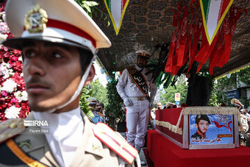 Funeral ceremony of an Iranian war-time soldier buried after 39 yrs