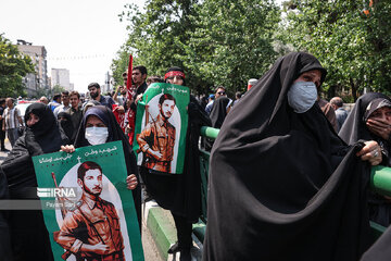 Funeral ceremony of an Iranian war-time soldier buried after 39 yrs