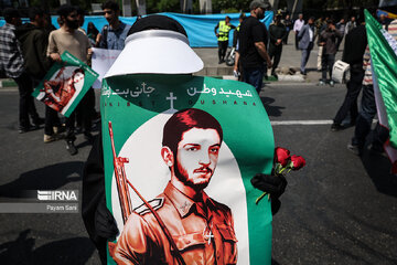 Funeral ceremony of an Iranian war-time soldier buried after 39 yrs