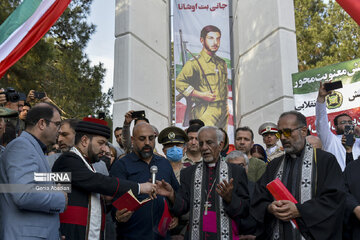 Funeral ceremony of an Iranian war-time soldier buried after 39 yrs