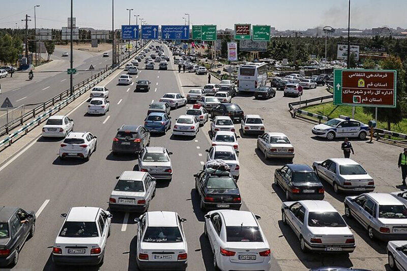 پارسال بیش از ۲۴۵ میلیون تردد در جاده‌های قم ثبت شد