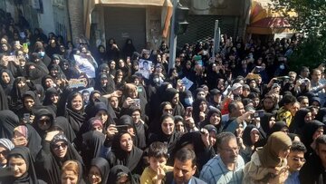 Funeral por el mártir Hamidreza Aldaghi en Mashhad 
