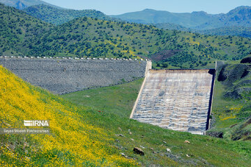 Garan Dam in western Iran discharged