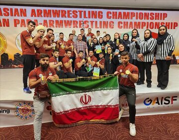 کولاک ایرانی‌ها در مسابقات مچ‌اندازی قهرمانی آسیا؛ ۲۱ مدال برای ملی‌پوشان