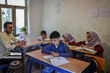 A school with 4 students in north Iran