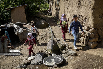 A school with 4 students in north Iran