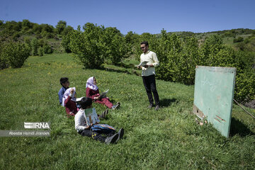 A school with 4 students in north Iran