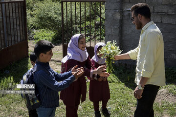 A school with 4 students in north Iran