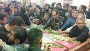 شهدای حادثه مرکز آماد و پشتیبانی سپاه در دامغان تشییع و خاکسپاری شدند