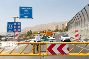 اجرای محدودیت ترافیکی در آزادراه تهران - شمال و شهرستانک در جاده کرج - چالوس