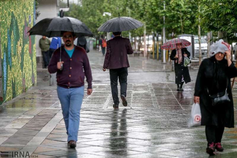 پیش بینی رگبار پراکنده باران در ارتفاعات البرز، مازندران و اردبیل 