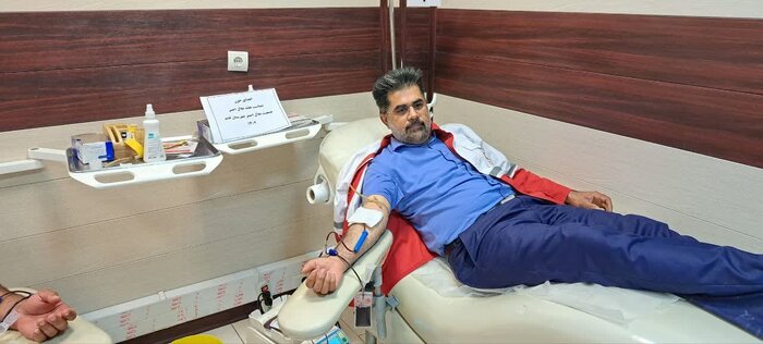 داوطلبان جمعیت هلال احمر قشم به بیماران نیازمند خون اهدا کردند