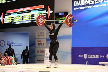 برنامه دارنده برنز وزنه‌برداری بانوان آسیا برای حضور در دسته المپیکی